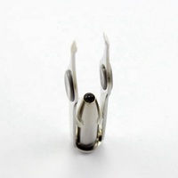 Brushed Stainless Steel Anti-Slip Grip Magnifier LED Light Eyebrow Hair Removal Plucking Tweezers