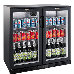 Réfrigérateurs commerciaux d'affichage de supermarché <span class=keywords><strong>deux</strong></span> portes en verre réfrigérateur à bière congélateur droit de refroidisseur de boisson - Product Image 6