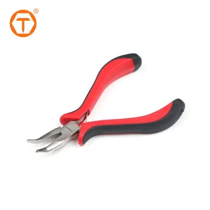 Cheap mini jeweler plier oem golden supplier mini bent nose pliers curved nose pliers for jewelry