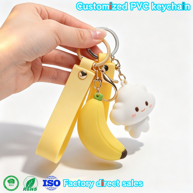 Original Factory Custom PVC Cartoon Keychain Charms with Soft Rubber Material High Quality Durable Accessories Gifts