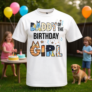T-shirt assorti pour la fête du anniversaire de la fille, pour les amoureux des chiens, pour un plaisir familial - Product Image 3