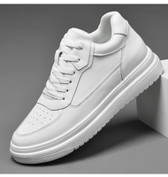 Nouvelles baskets montantes blanches pour hommes 2025 – Rehaussement de 6 cm, 8 cm, 10 cm – Chaussures de marche respirantes pour l'été