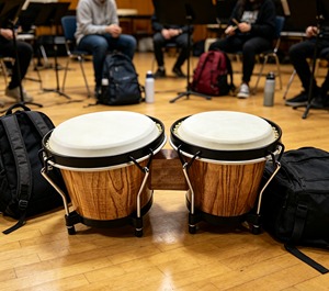 Bongos al por Mayor de 6.5 y 7.5 Pulgadas, Instrumento de Percusión de Madera, Congas para Niños, Adultos y Principiantes - Product Image 1