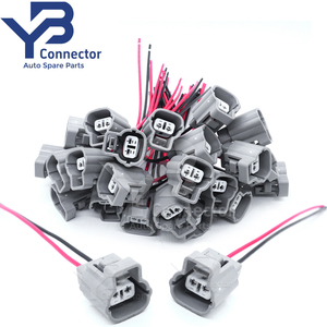 Conector Pigtail S-umitomo Fêmea de 2 Vias 6189-0100 para Condensador Toyota Lexus Scion 90980-10843 - Product Image 1