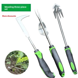 Manual Stainless Steel Grass Pulling Digging Shovel Leek Knife <b>Weeding</b> Root <b>Removal</b> Seedling Lifting Loosening Soil Sharp Tooth - Product Image 2