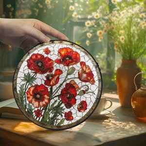 Ciondolo Acchiappasole in Vetro Colorato Stile <span class=keywords><strong>Art</strong></span> Nouveau per un'Eleganza Classica - Product Image 3