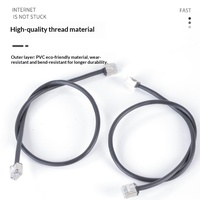 Cable de Conexión Flexible Ultrafino UTP STP SSTP Blindado Cat8 Cat7 Cat6a Cat6, Cable de Red RJ45 Flexible de 32AWG 30AWG
