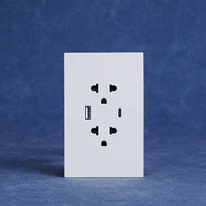 Prise double américaine anti-effraction avec ports USB A+C sur circuit imprimé PC ignifuge de <span class=keywords><strong>grande</strong></span> taille, conforme aux normes thaïlandaises - Product Image 6