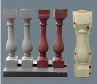 Moule de colonne en forme de gourde Reazone RZPC05a pour coffrage en béton, moule 3D en plastique ABS haute précision, décoration extérieure, garantie 3 ans
