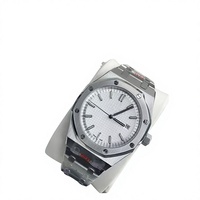 Best-seller transfrontalier Aijia Charm Montre mécanique à aiguilles lumineuse en acier inoxydable, boîtier 41 mm, Série 15500