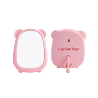 Miroir de maquillage multifonctionnel en forme d'ours, nouveau modèle, pour dortoir, à suspendre ou à poser sur le bureau, vente en gros