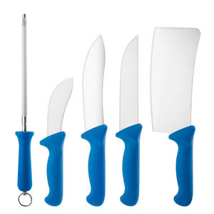 Juego de cuchillos de carnicero súper afilados, cuchillo de matanza con mango de PP, juego de equipo de carnicería de 5 piezas con bolsa de cuchillos - Product Image 2