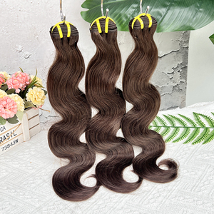 # ผมต่อแบบเวฟ 2 สี ผมแท้เปรู 10-40 นิ้ว แบบ Double Weft เรียงเกล็ดผมอย่างดี Remy Hair ขายส่ง - Product Image 4