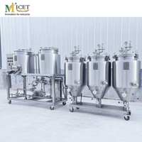 Fermentador cónico de acero inoxidable 304, fermentador de tanque de 50L con enfriador para elaboración de cerveza casera