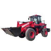 MOUNTAIN RAISE Nouveau Design Mini chargeuse sur pneus frontale MR936 3 tonnes chargeuse sur pneus articulée Petite chargeuse hydraulique compacte Radlader