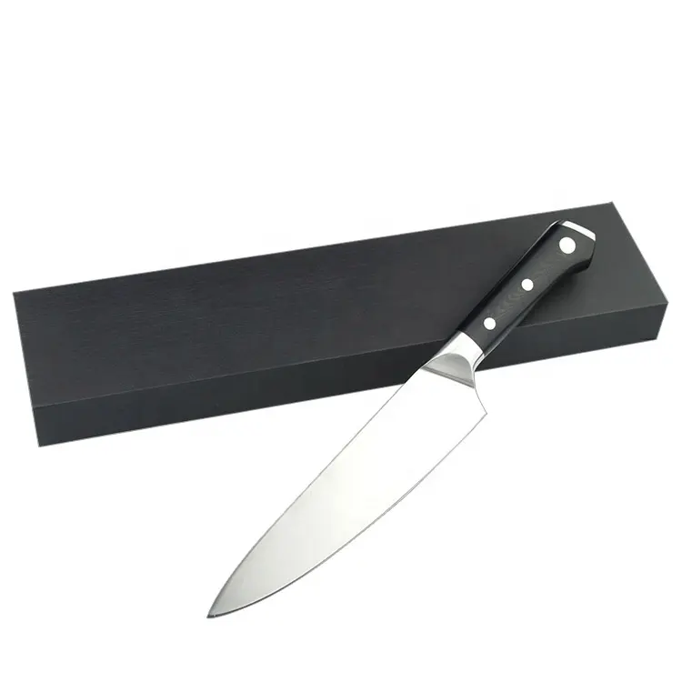 منتجات جديدة ساخنة 8 بوصات سكين الشيف الألمانية Din 1.4116 عالية الكربون الفولاذ المقاوم للصدأ سكين