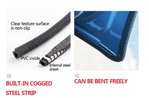 C0159 striscia di protezione della portiera dell'auto striscia decorativa protezione del paraurti laterale della portiera dell'auto generale striscia per lo styling dell'auto resistente ai graffi - Product Image 5