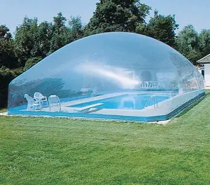 商业级Pvc充气透明游泳池圆顶游泳池透明盖帐篷