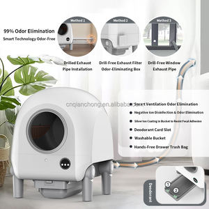 Новинка: Самоочищающийся автоматический туалет для кошек с управлением через Wi-Fi и приложение, умный лоток для кошек с функцией самоочистки - Product Image 3