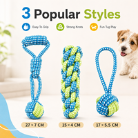 Vente en gros corde de coton durable jouets à mâcher pour chiens formation de chiots écologique fournitures interactives pour animaux de compagnie nettoyage des dents