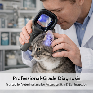 Lampe de Wood vétérinaire à <span class=keywords><strong>prix</strong></span> promotionnel pour l'<span class=keywords><strong>examen</strong></span> du vitiligo et du psoriasis, lampe UV avec fonction de grossissement 2x - Product Image 5