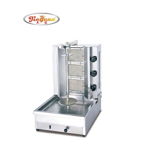 Máquina comercial de acero inoxidable Gas <span class=keywords><strong>doner</strong></span> <span class=keywords><strong>kebab</strong></span> máquina Shawarma con 3 quemadores - Product Image 1