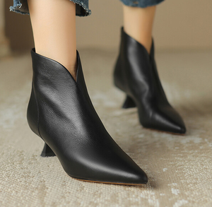 Sexy <strong>Women</strong> Stiletto <strong>Low</strong> <strong>Heels</strong> Pointed Toe <strong>s</strong> High <strong>Ankle</strong> Casual <strong>Boots</strong> <strong>s</strong> - Product Image 5