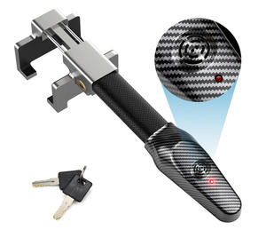 Verrou de <span class=keywords><strong>volant</strong></span> de voiture universel, alarme de sécurité <span class=keywords><strong>antivol</strong></span> pour voiture, verrou de sécurité rétractable, protection <span class=keywords><strong>antivol</strong></span>, verrous en T - Product Image 1