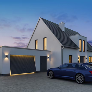 Nouvelle <span class=keywords><strong>porte</strong></span> <span class=keywords><strong>de</strong></span> <span class=keywords><strong>garage</strong></span> <span class=keywords><strong>sectionnelle</strong></span> isolée en aluminium-acier, automatique, <span class=keywords><strong>de</strong></span> haute qualité et économique - Product Image 6