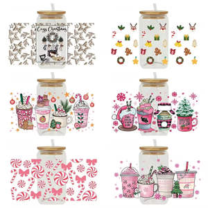 Vinilos Personalizados para Vasos con Impresión por Transferencia de Agua, Diseño de Dibujos Animados Espaciales, Duraderos, de PVC, con Vista de Doble Cara - Product Image 2