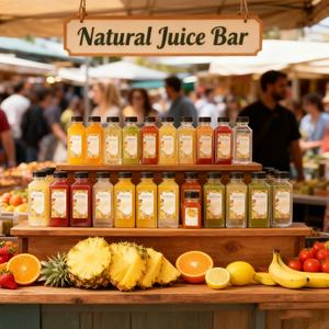 Bouteille carrée vide en PET transparent avec bouchon à vis pour jus, thé au lait, café, soda – 4oz, 8oz, 12oz, 16oz, 120ml, 150ml, 500ml - Product Image 4