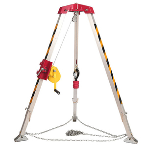 Trépied de sauvetage industriel de 3m treuil de sécurité de l'unité de sauvetage pour la protection contre les chutes trépied de sauvetage vif en aluminium pour la lutte contre l'incendie - Product Image 6