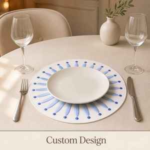 Serviette en lin et coton brodée à la main, motif floral bleu, style français, lavable en machine, pour la maison, la restauration, la table - Product Image 3