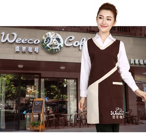 ผ้ากันเปื้อนสำหรับทำงานร้านน้ำชานมสำหรับคุณแม่และเด็กใช้ในร้านเสริมสวยร้านเสริมสวยแต่งโลโก้ได้ตามต้องการ - Product Image 5