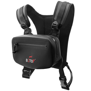 حقيبة صدر تكتيكية خفيفة الوزن بشعار مخصص، حقيبة صدر رياضية عاكسة للرجال للمشي لمسافات طويلة وركوب الدراجات وصيد الأسماك - Product Image 2