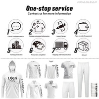 Maillot de pêche personnalisé à sublimation, motif camouflage, séchage rapide, protection UV, t-shirts pour hommes UPF 50+, manches longues