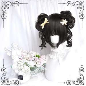 วิกผมสไตล์โลลิต้า ผมยาวหยิกพร้อมหน้าม้าปัดข้าง สีขาว สำหรับผู้หญิง สาวหวานสไตล์บันนี่ ใช้เส้นใยทนความร้อนสูง - Product Image 4