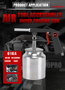 AEROPRO 616A 750CC Druckluft-Spritzpistole für Unterbodenschutz, Pneumatische Sandstrahlpistole für Beschichtung und Rostschutz - Product Image 3