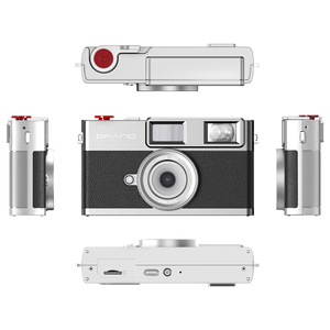 Retro Film-Style Photos 8MP Mirrorless Lightweight Vintage Screenless Digital Camera with Video <b>Capture</b> for Travel Beginner - Product Image 4