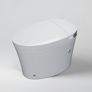 WC intelligent moderne VIVI V90, monobloc, avec chasse d'eau automatique, télécommande, siège chauffant allongé, bidet, évacuation en S - Product Image 5