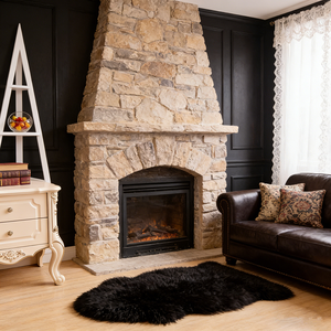 Alfombra de Piel de Oveja Genuina de Primera Calidad, Suave y Cómoda, para Decoración del Hogar, Sofá, Cama - Product Image 6