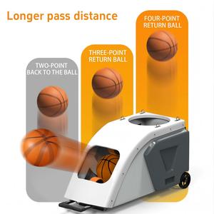Machine de tir au basket-ball automatique portable avec filet de rebond, entraîneur de tir au basket-ball pour intérieur et extérieur - Product Image 6