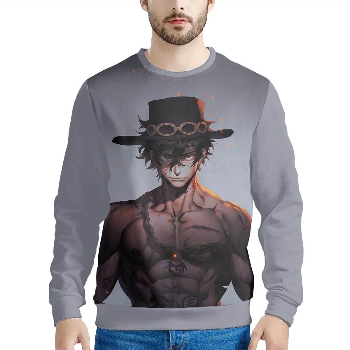 Anime Sweater Cool Design Exclusive Custom Men's Sweater Japanese