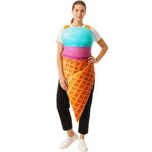 Disfraz de Cono de Helado para Halloween, Traje de Sándwich para Adultos, Ligero, Ideal para Fiestas, Bares y Actuaciones en Escenario - Product Image 2