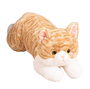 Delikat niedlich Katze Plüschtick individuell Plüsch gefüllt weiches Tier Plüschpuppe realistische Katze Unterstützung Anpassung - Product Image 1