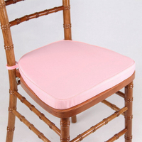 Coussin de chaise Chiavari amovible fabriqué en Chine, coussin de chaise Chiavari