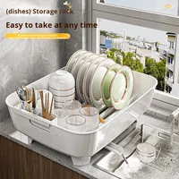 Étagère de rangement multifonctionnelle pour vaisselle et bols, en plastique PP durable, de type rectangulaire, non pliable, pour la cuisine, de la marque Xing You