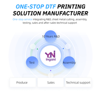 Ingani Imprimante numérique automatique 13 pouces A3 30cm I1600 DTF Machine d'impression par transfert de chaleur pour t-shirt pour les petites entreprises
