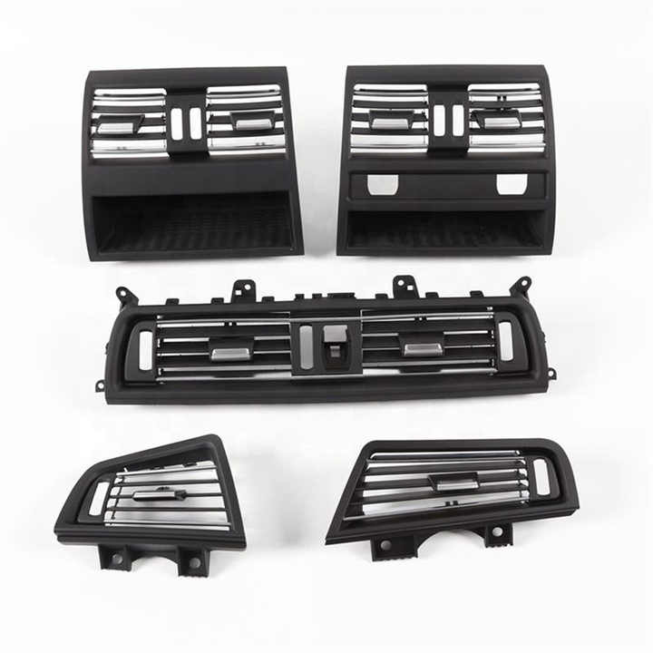 LHD RHD Front Left Right Rear AC Conditioner Chromed Air Vent Grille Cover Compatible With BMW 5 Series F10 F11 F18 520i 523i 525i 528i 535i(Rear-Model C - View #8
