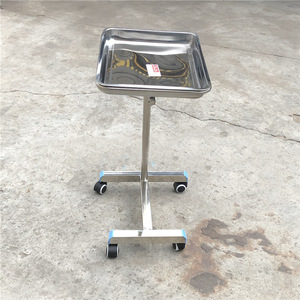 ถาดรองอุปกรณ์ผ่าตัดสเตนเลสแขนเดียวที่วางถาดเครื่องมือสำหรับการเคลื่อนย้ายสะดวกสำหรับพื้นฐานของเครื่องมือผ่าตัด - Product Image 2